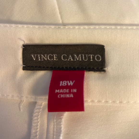 Vince Camuto Essentials Slim Leg Pants 18w  Ivory - Picture 3 of 7